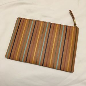 Madewell rainbow clutch
